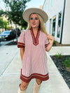 Rust Striped Entro Dress