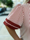 Rust Striped Entro Dress
