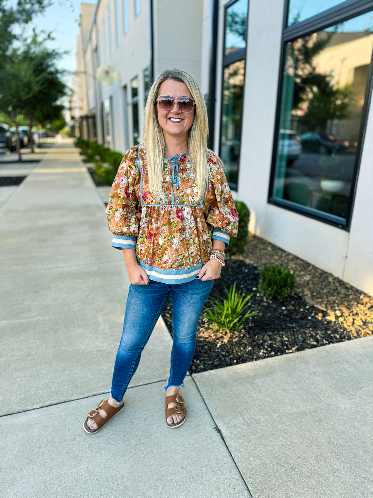 Vintage Floral Blouse