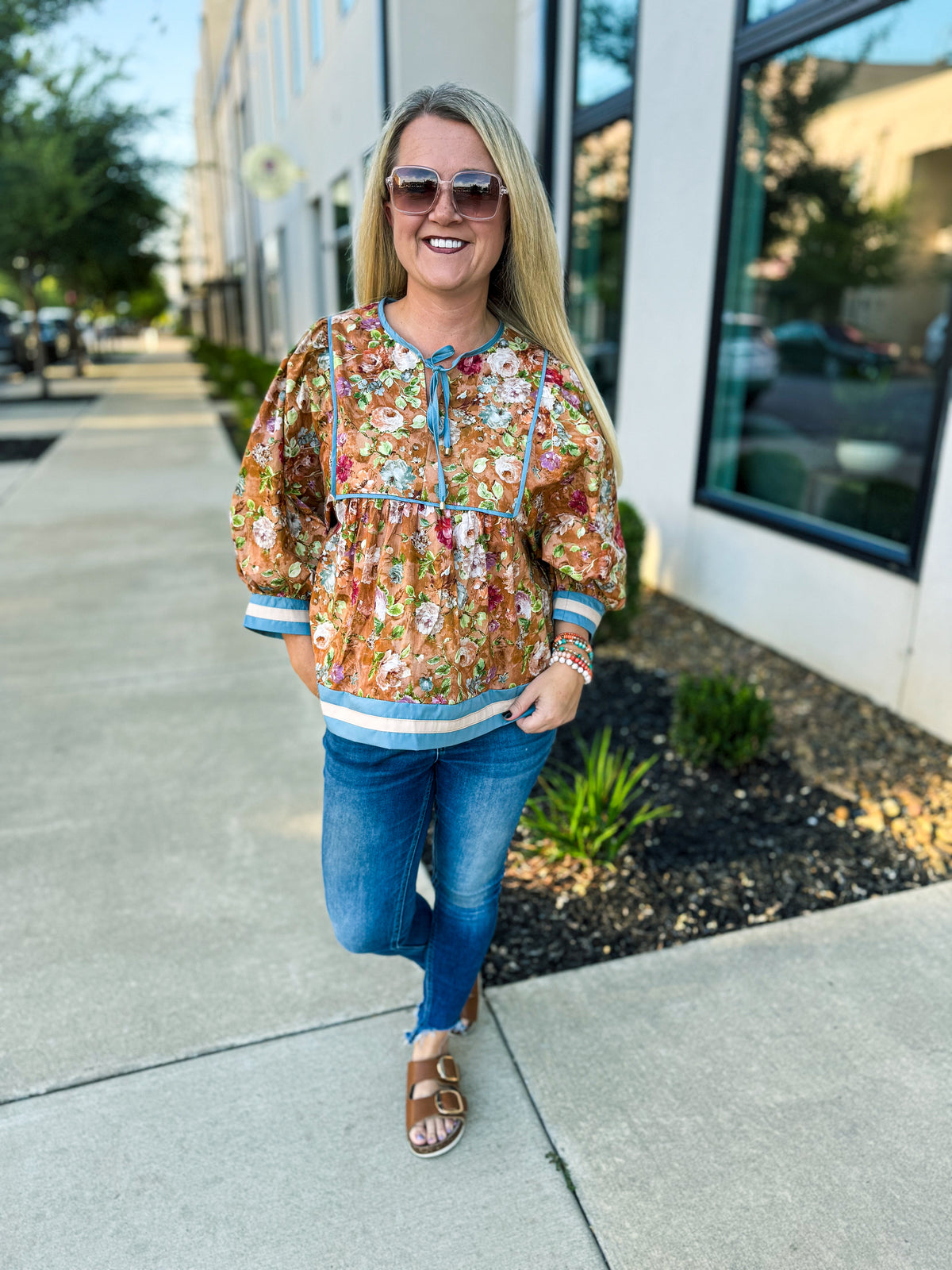 Vintage Floral Blouse