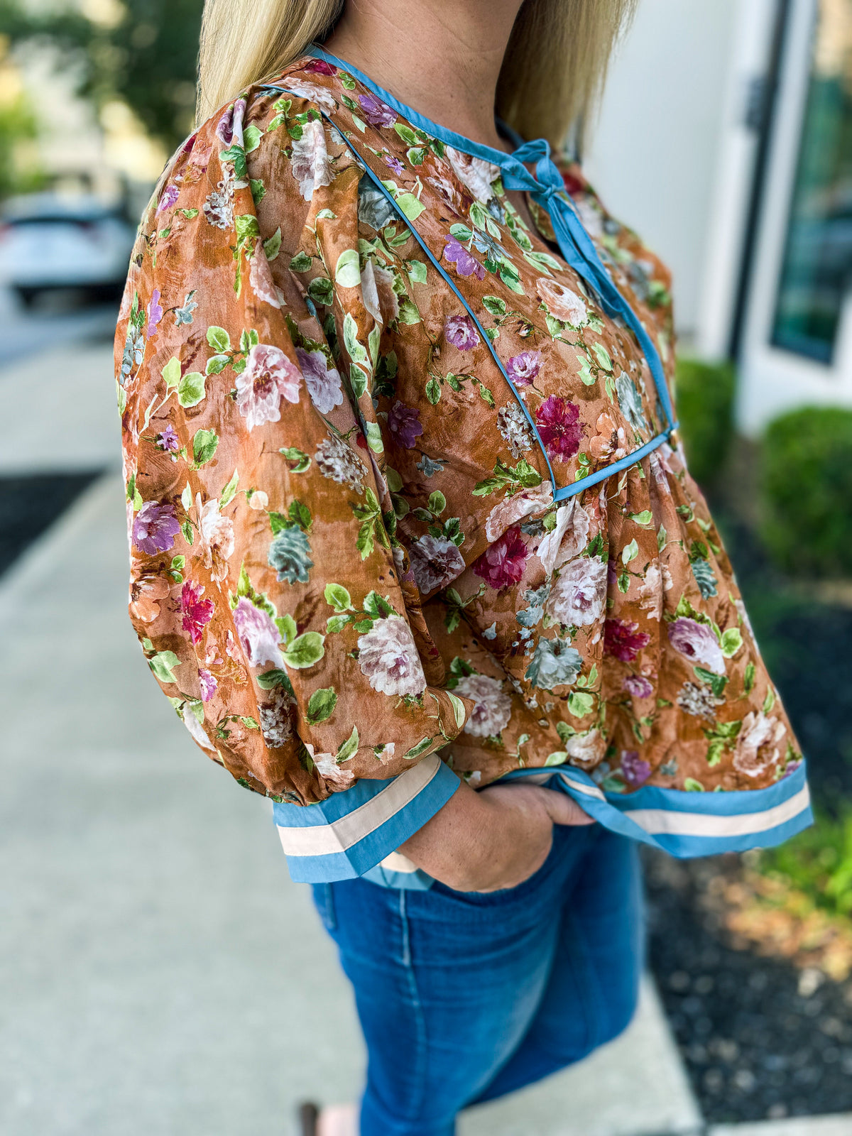 Vintage Floral Blouse