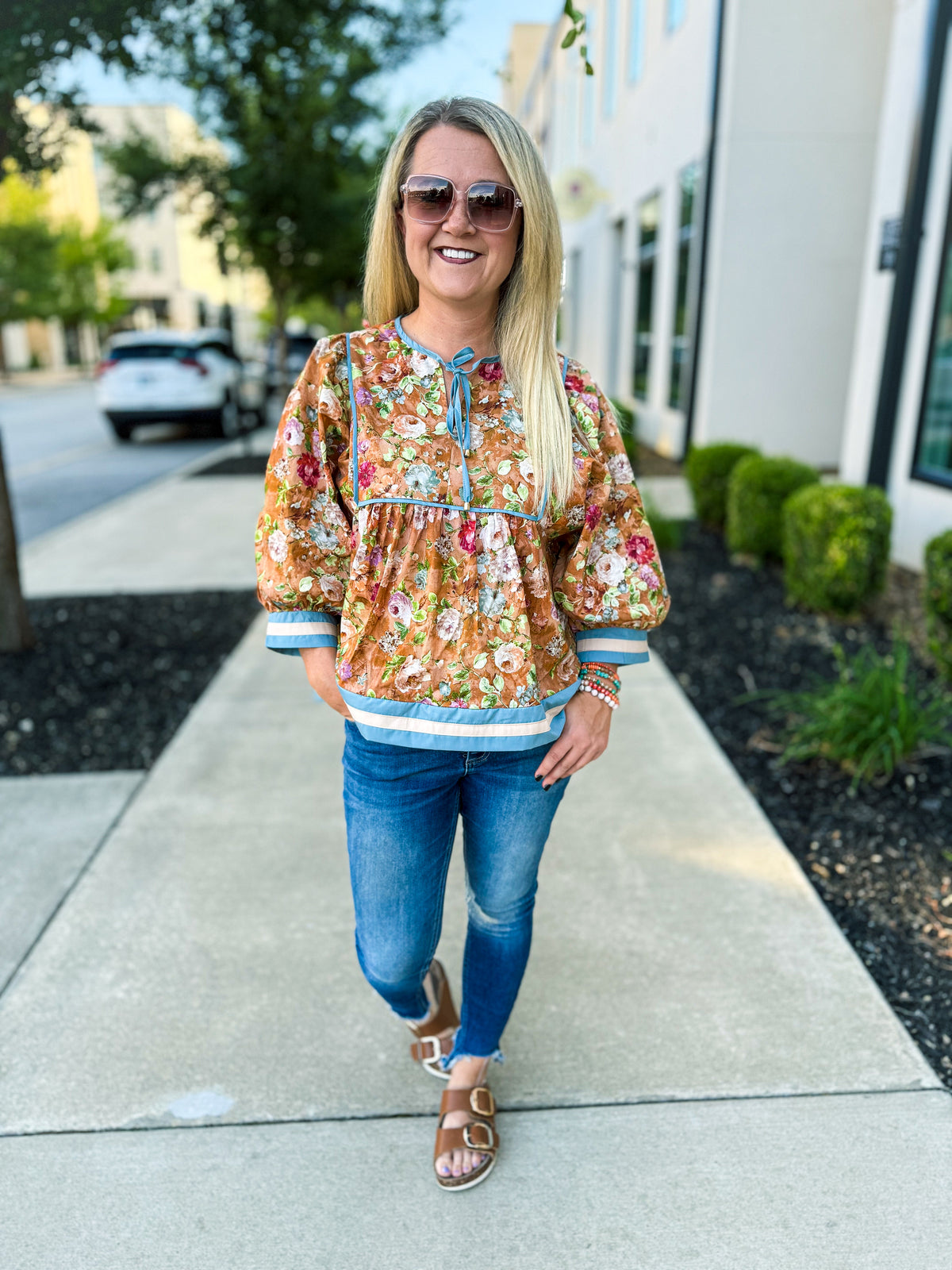 Vintage Floral Blouse
