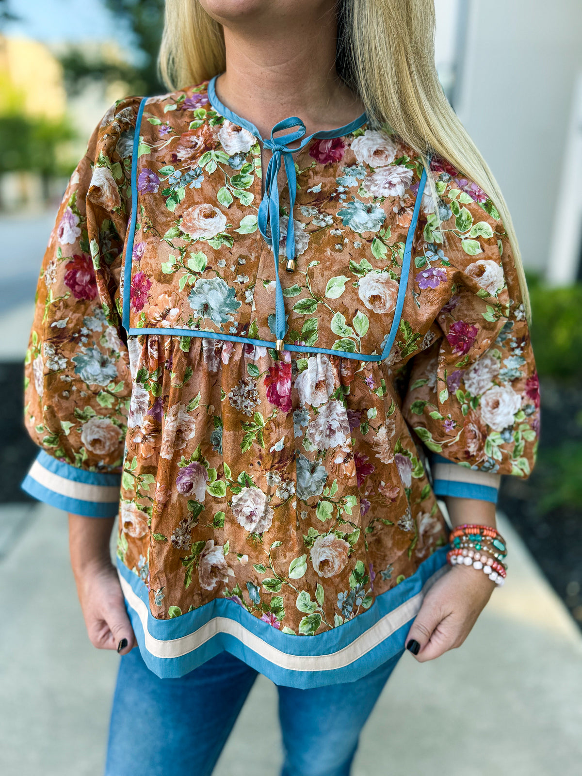 Vintage Floral Blouse