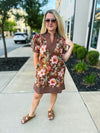 Autumn Floral Mini Dress