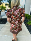 Autumn Floral Mini Dress