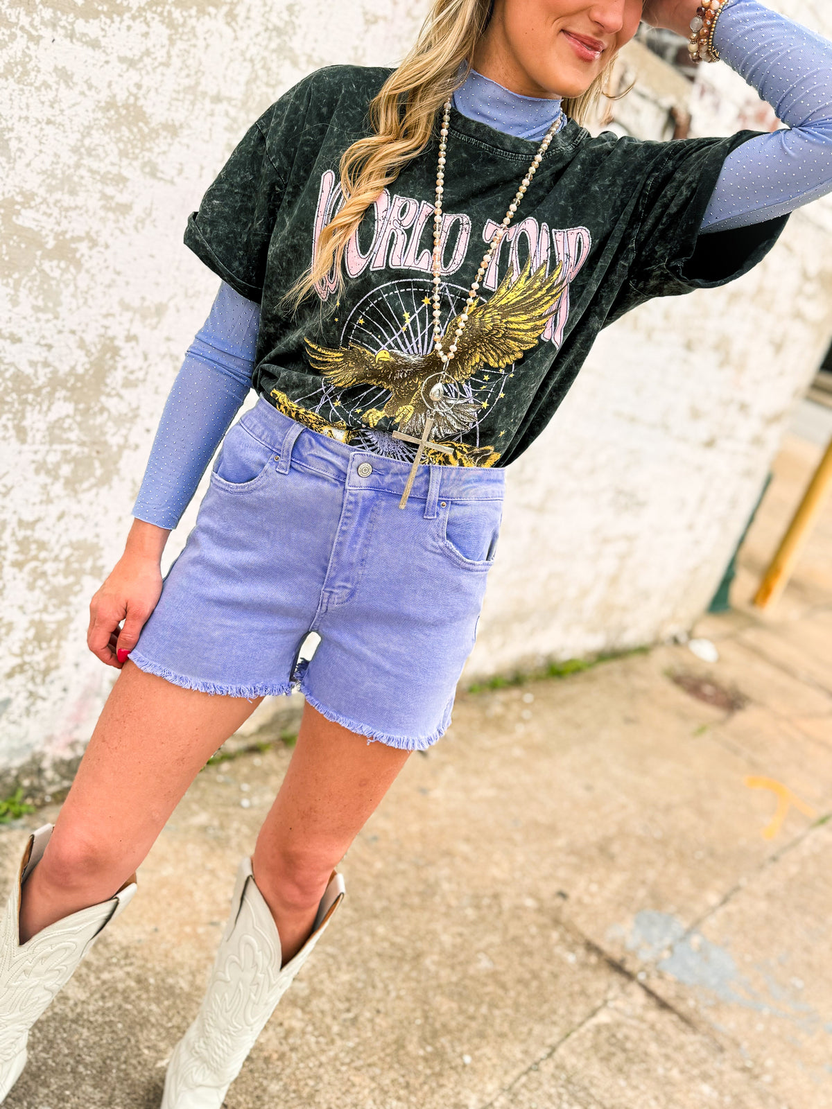 Zenana Shorts-Purple