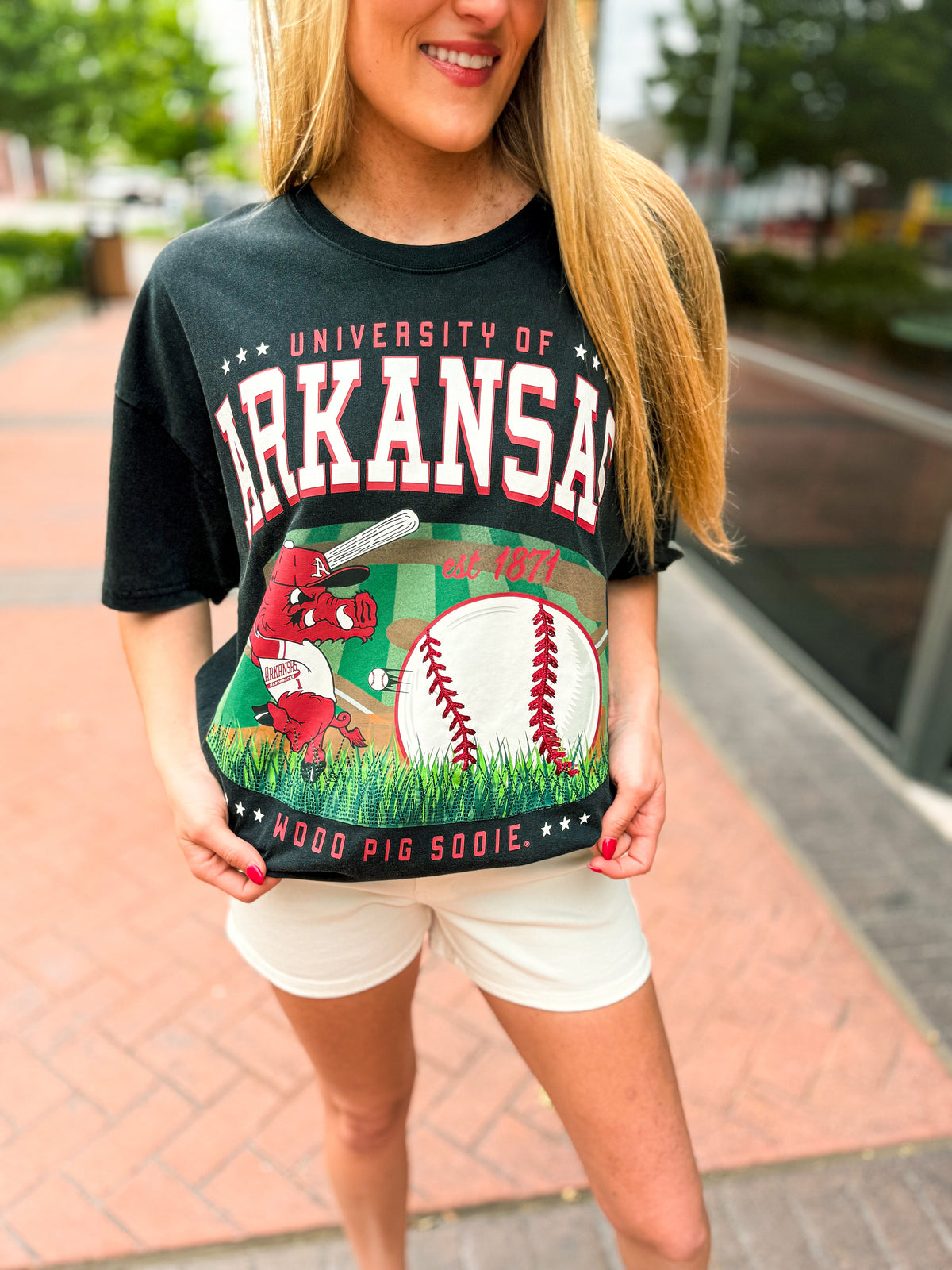 Arkansas Baseball Tee