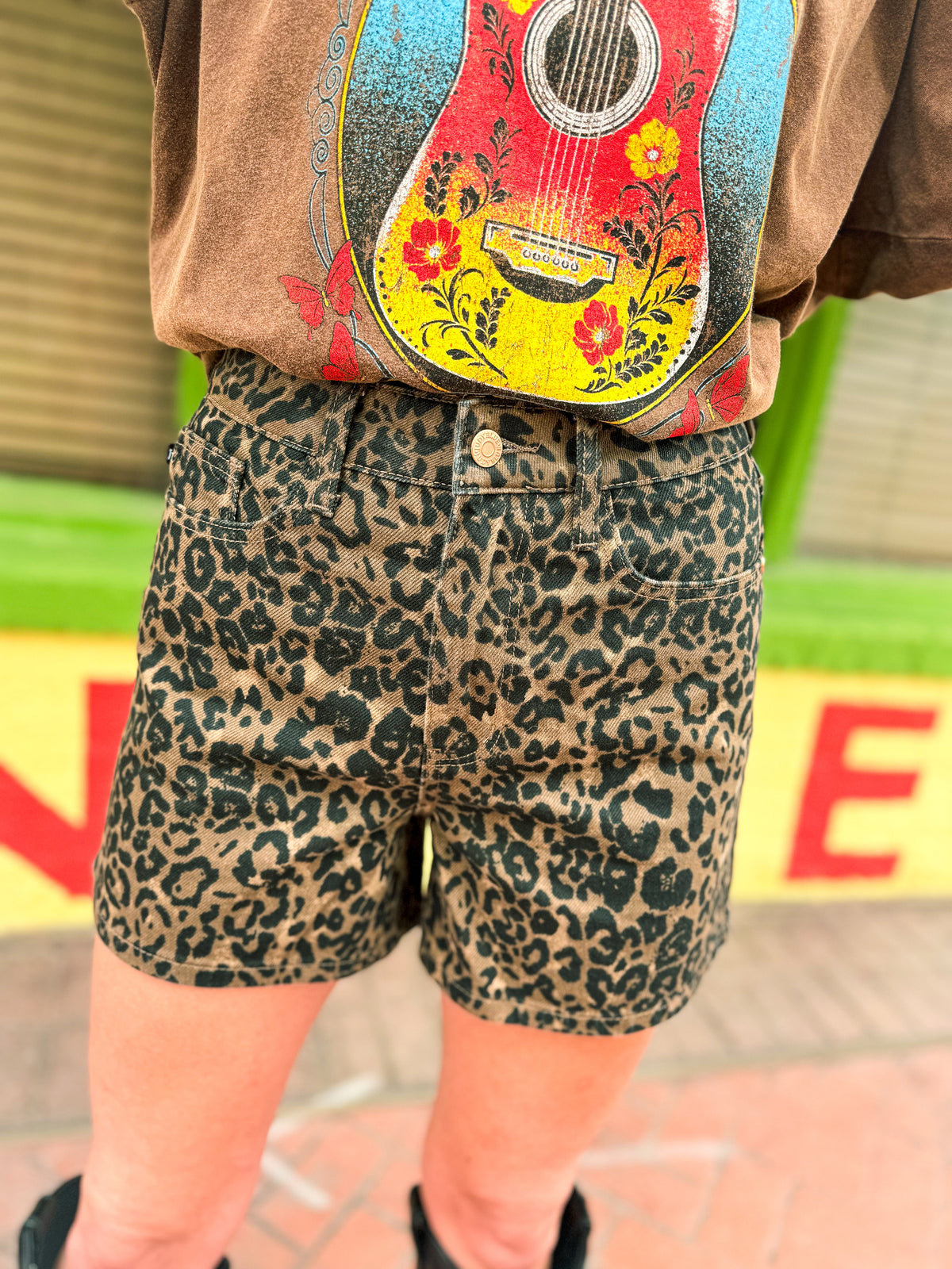 Leopard Judy Blue Shorts