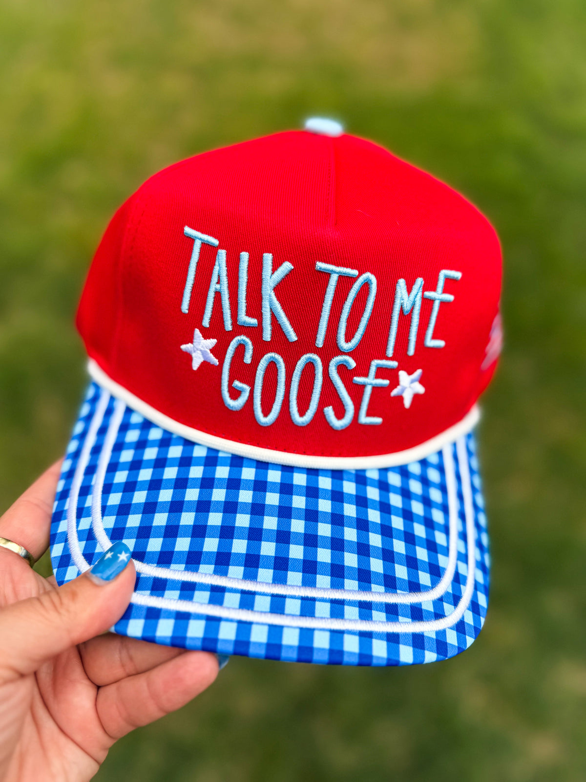 Red Plaid Trucker Cap
