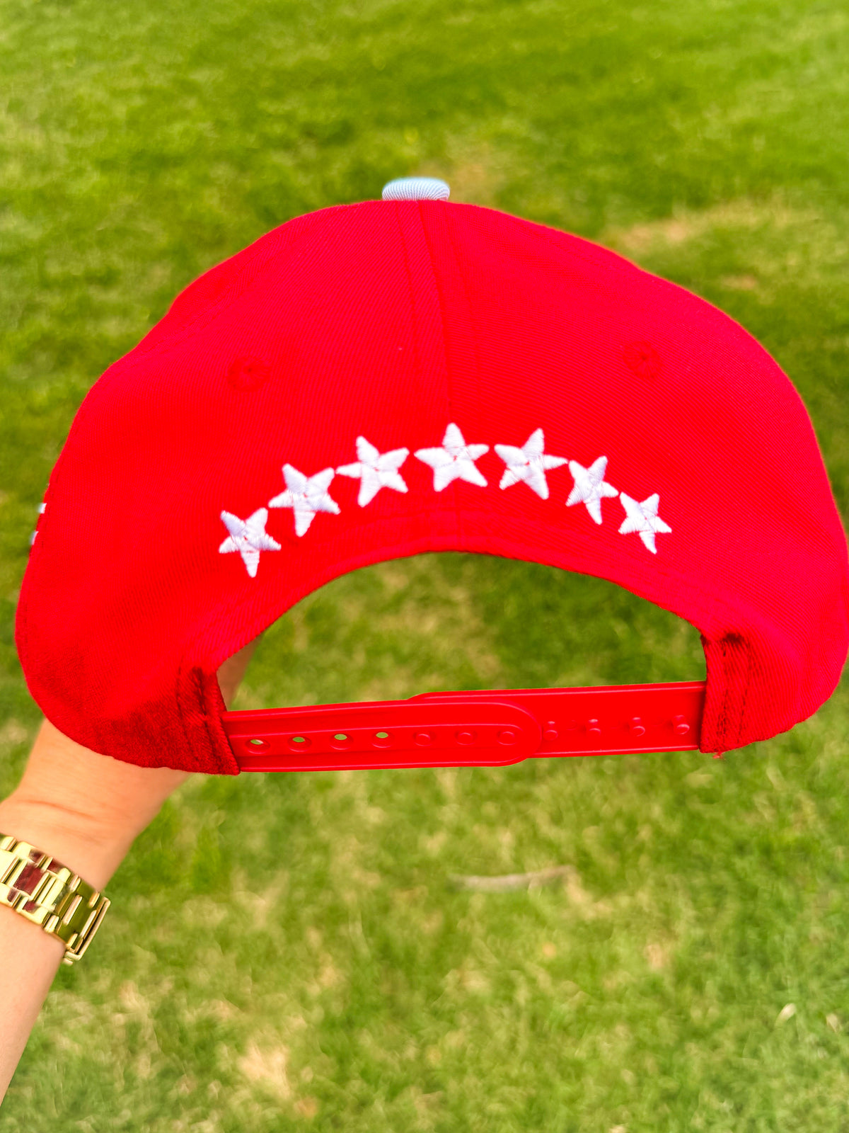Red Plaid Trucker Cap