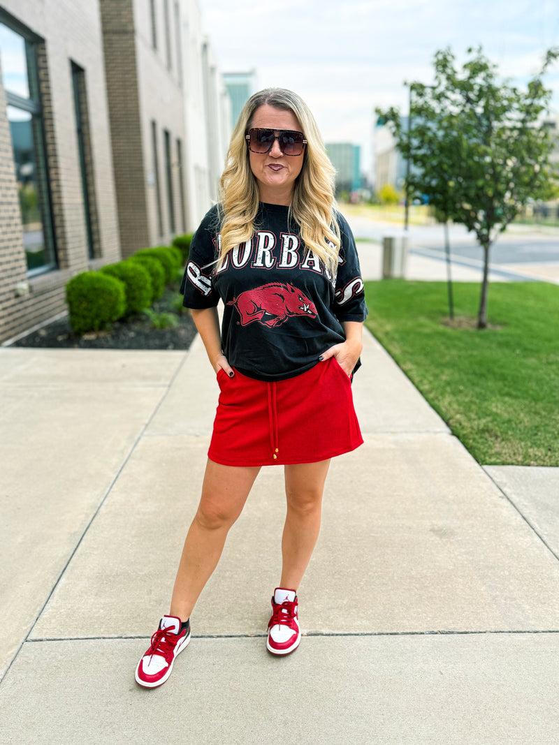 Red Skort-Jess Lea