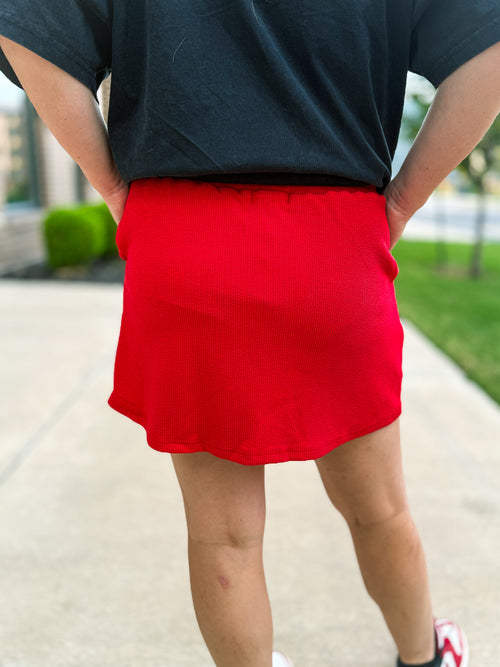 Red Skort-Jess Lea