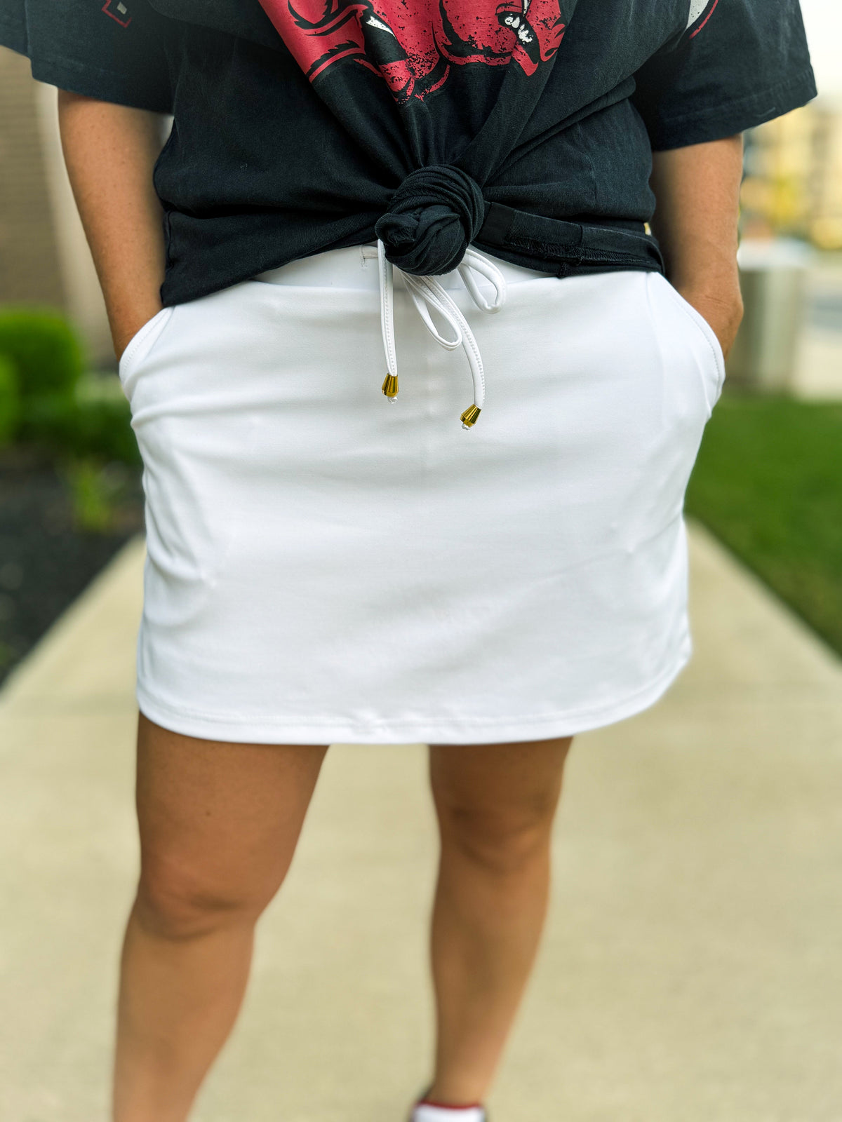 White Skort-Jess Lea