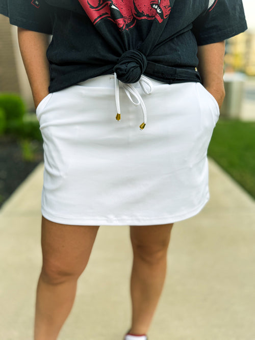 White Skort-Jess Lea
