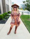 Carmel Autumn Floral Dress