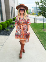 Carmel Autumn Floral Dress