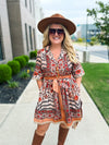 Carmel Autumn Floral Dress
