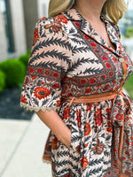 Carmel Autumn Floral Dress