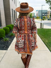 Carmel Autumn Floral Dress