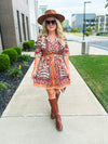 Carmel Autumn Floral Dress
