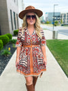 Carmel Autumn Floral Dress