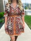Carmel Autumn Floral Dress