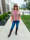 Brown & Pink Entro Top