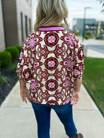 Brown & Pink Entro Top