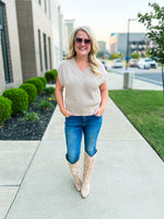 Ribbed Mocha Sweater-She & Sky