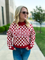 Razorbacks Checkered Sweater