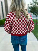 Razorbacks Checkered Sweater
