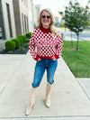 Razorbacks Checkered Sweater