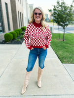 Razorbacks Checkered Sweater