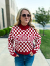 Razorbacks Checkered Sweater
