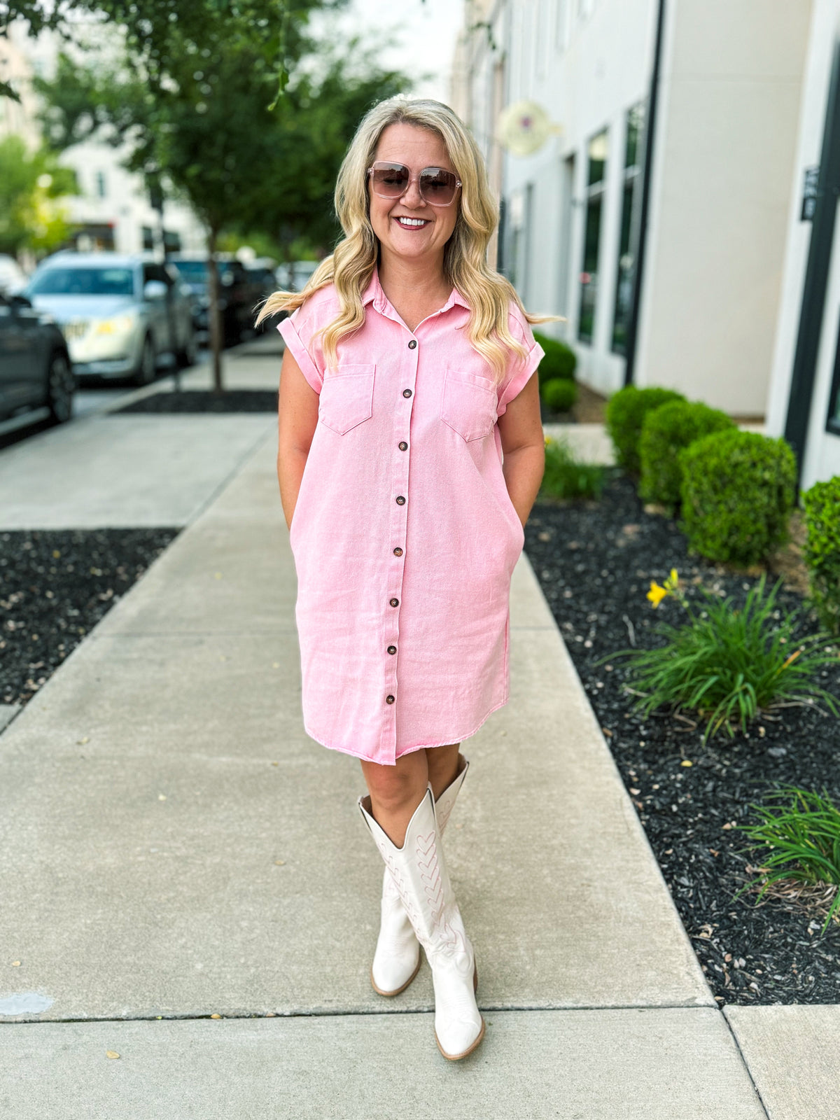 Pink Pocket Dress