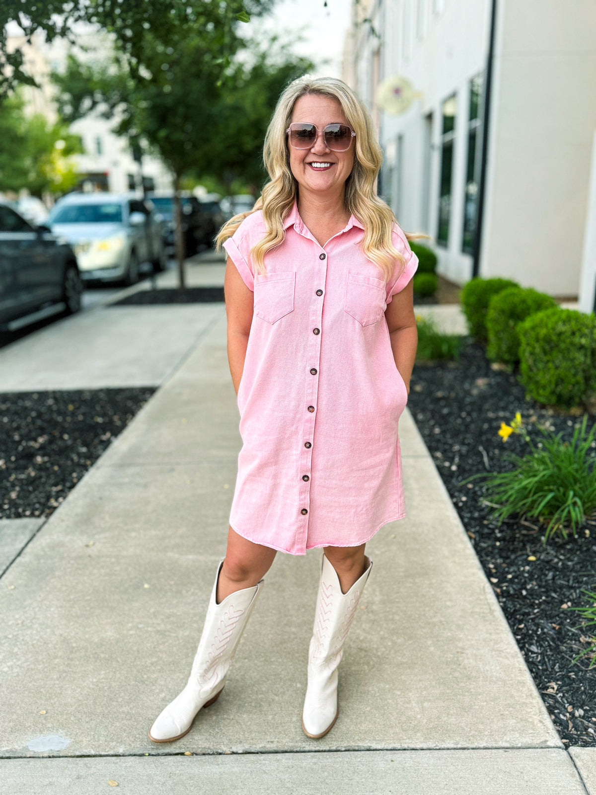 Pink Pocket Dress