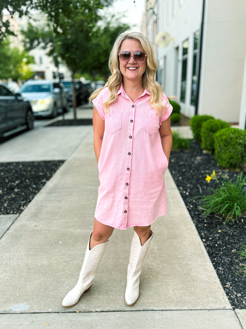 Pink Pocket Dress