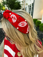 Red Football Headband
