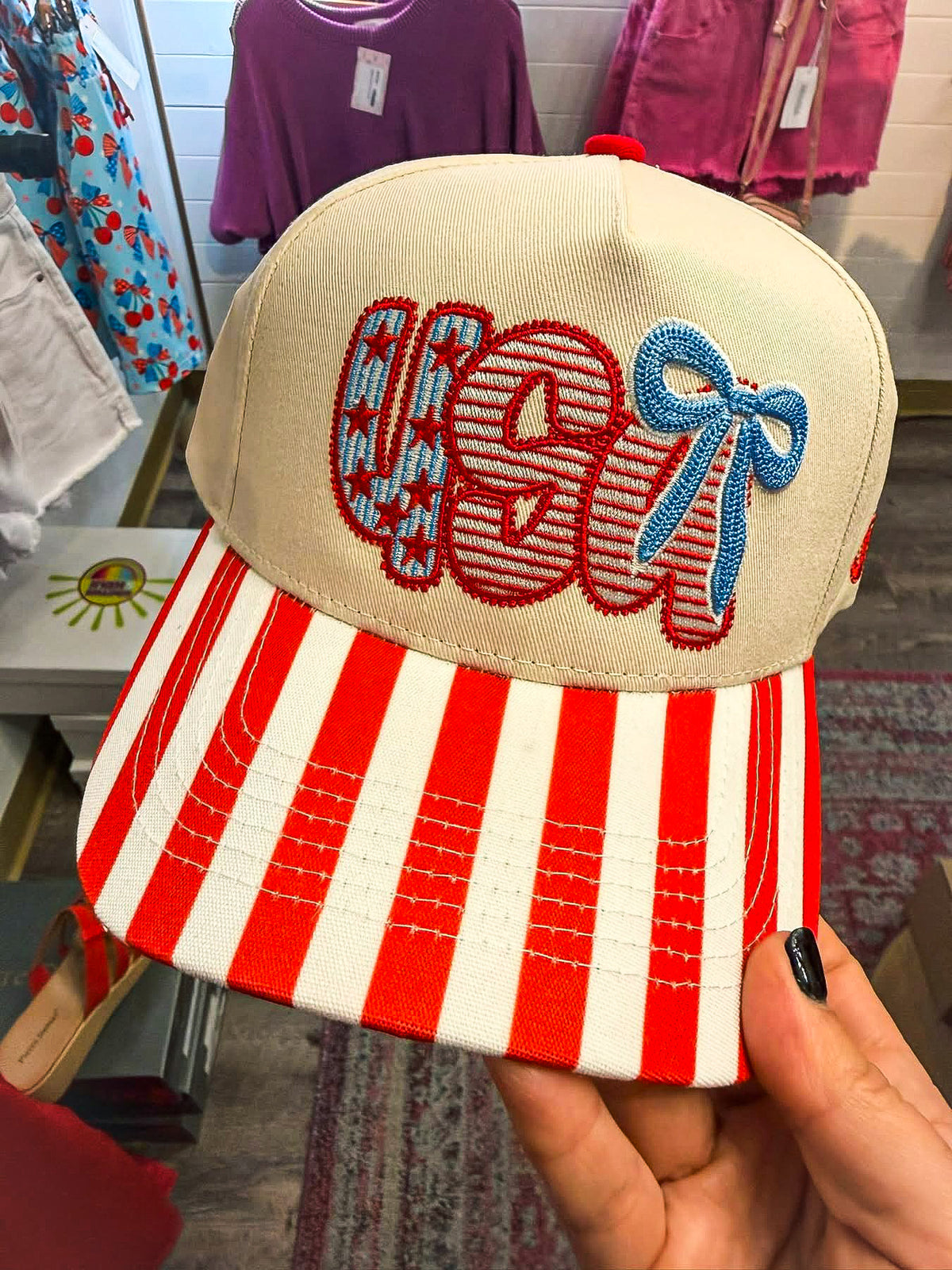 USA Striped Trucker Cap
