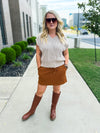 Camel Skort-Jess Lea