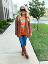 Deep Camel Zenana Cardigan