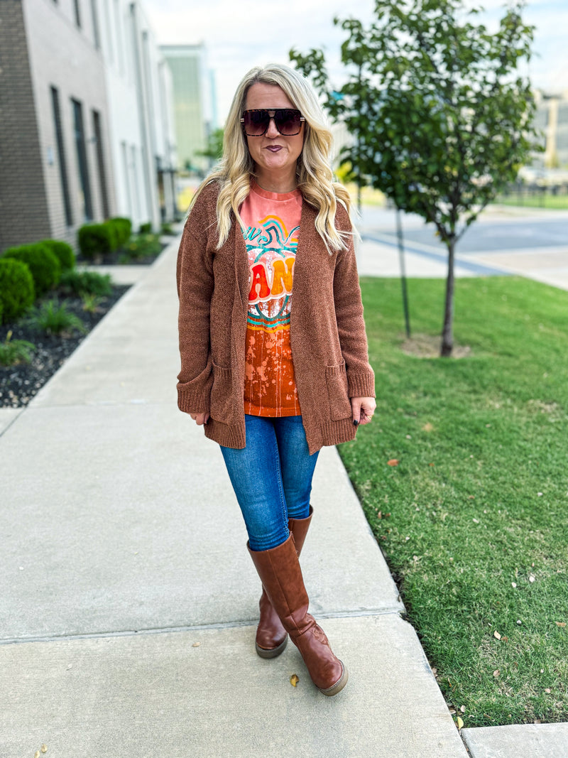 Deep Camel Zenana Cardigan