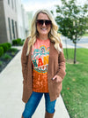 Deep Camel Zenana Cardigan