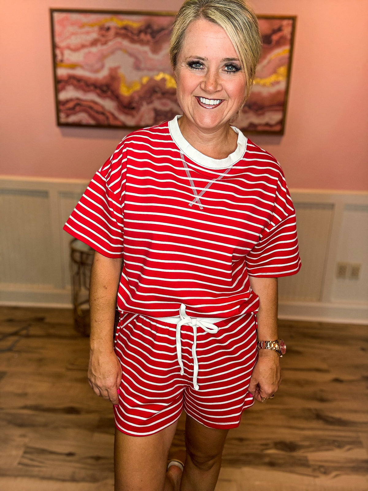 Red & White Outfit Set