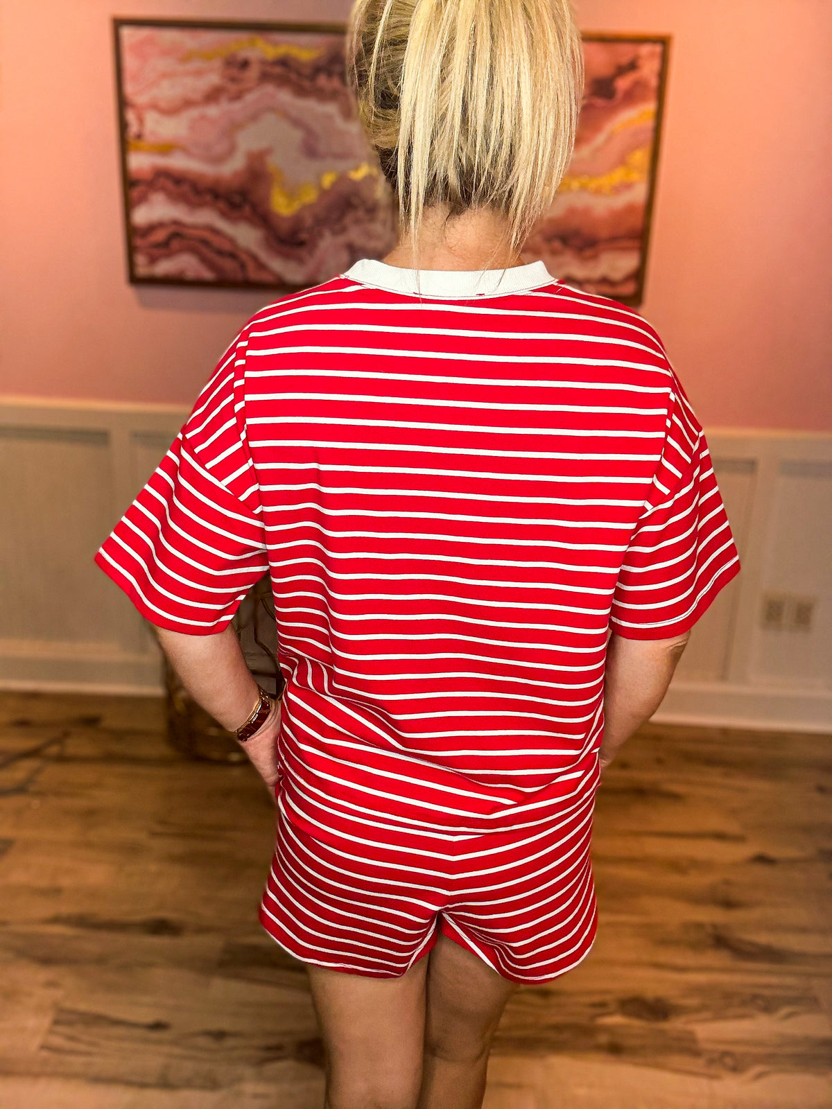Red & White Outfit Set
