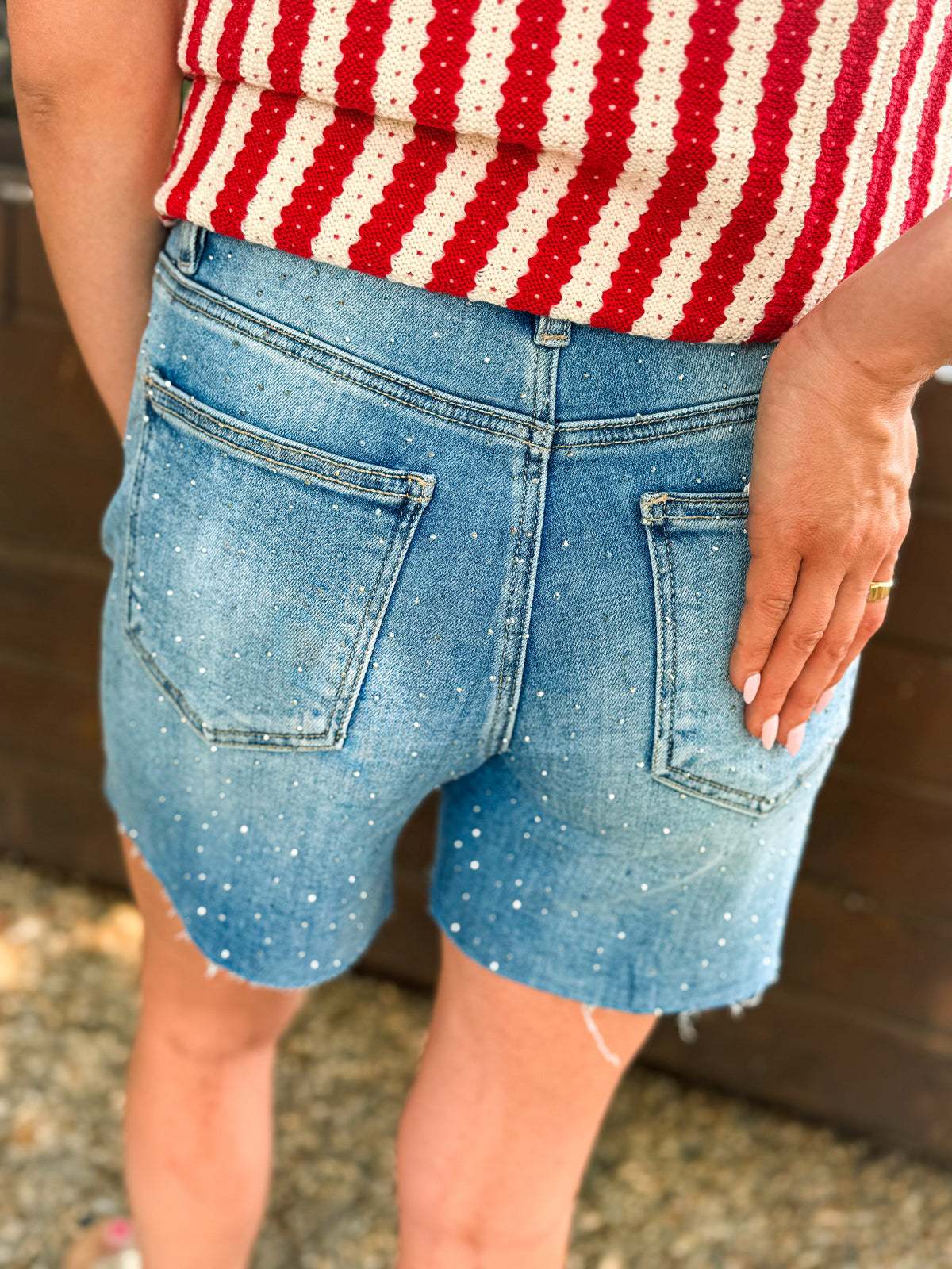 Risen Rhinestone Shorts