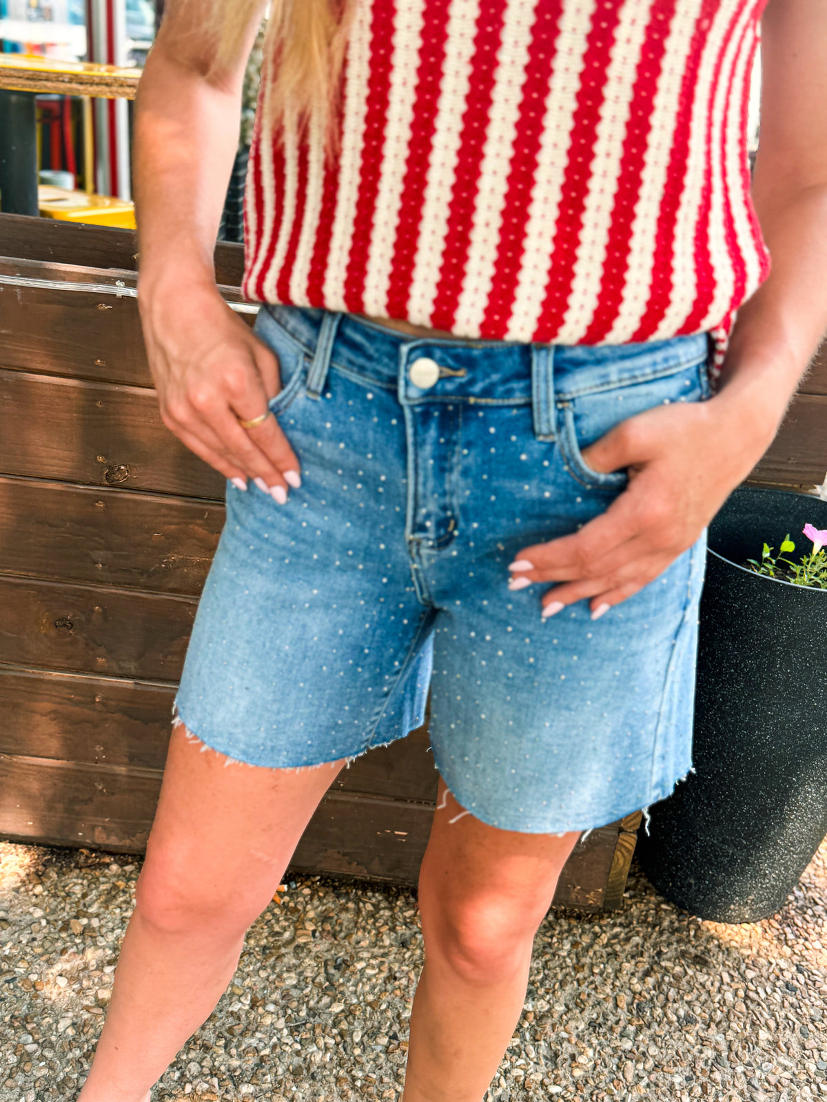 Risen Rhinestone Shorts