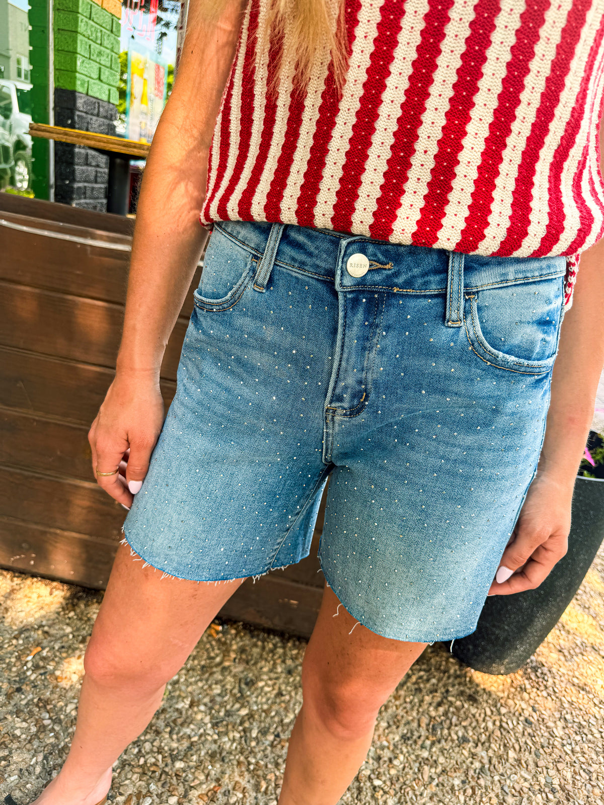 Risen Rhinestone Shorts