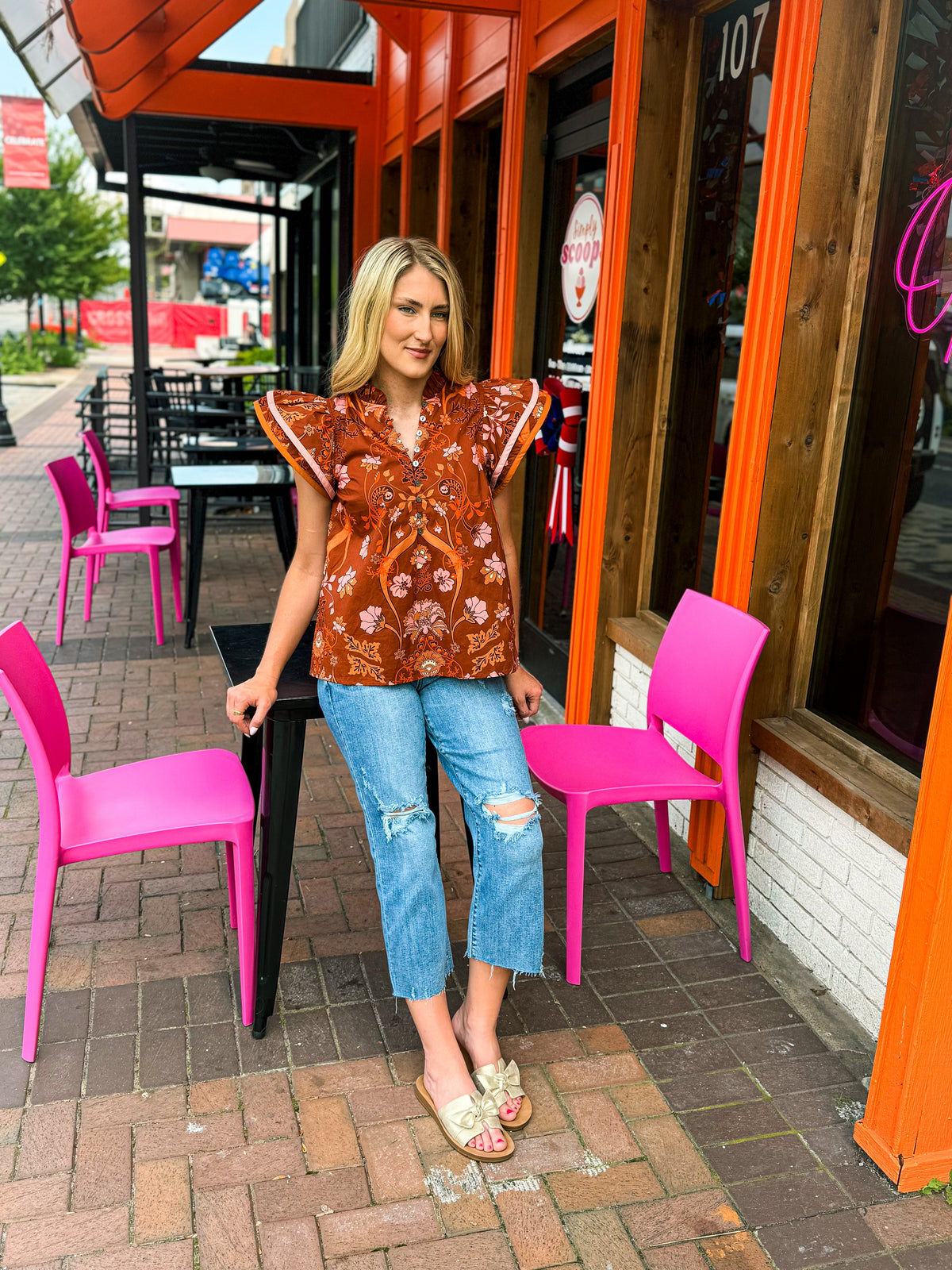Entro Rust Autumn Top