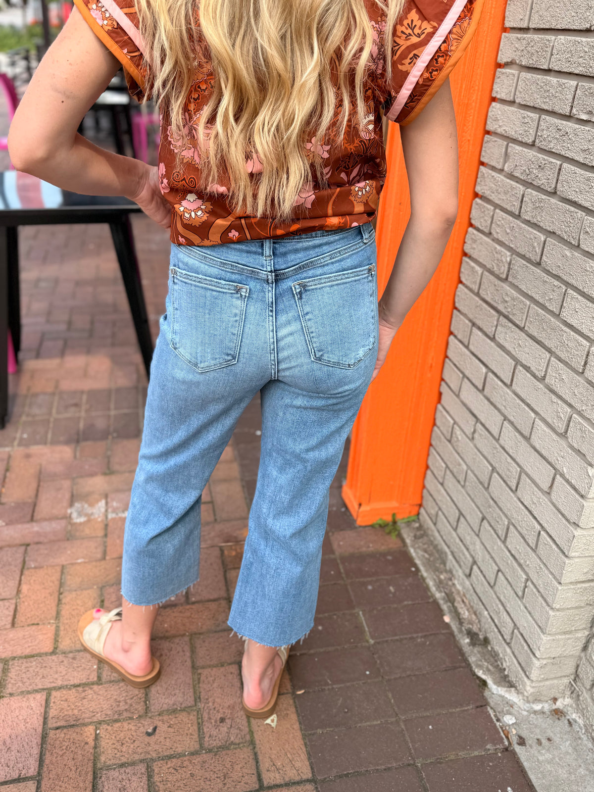 Judy Blue Crop Wide Leg Jeans